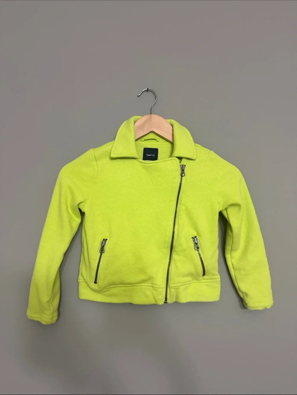 GapKids Girls' Neon Lime Moto Jacket